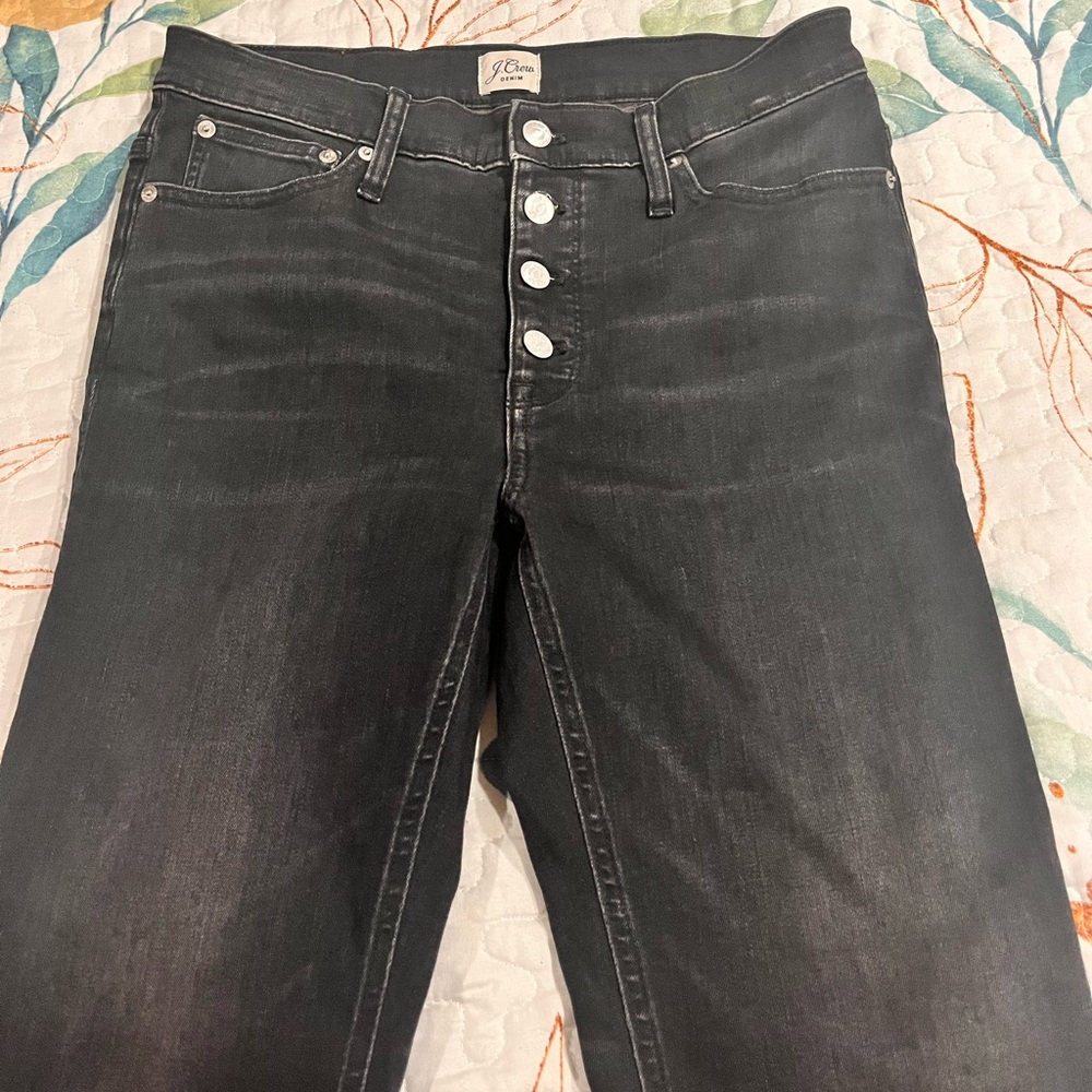 J. Crew Women's High Rise Black Jeans- Approx. Size 8